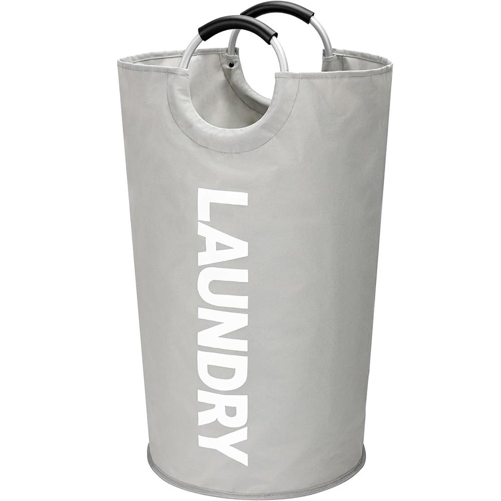 LMETJMA 90L Large Laundry Basket Waterproof Laundry Hamper Collapsible Tall Clothes Hamper Family Foldable Washing Bin