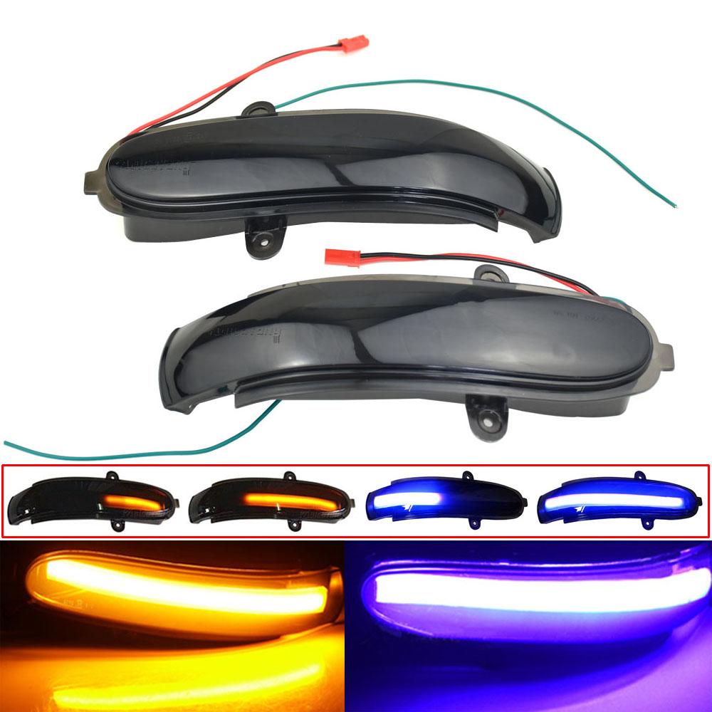 2dílné LED dynamické sekvenční směrové světlo na boční zrcátko pro Mercedes Benz C Class W203 S203 CL203 2001-2007