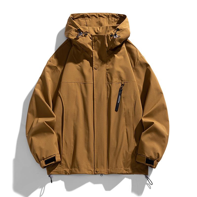 New Men s Jacket Spring and Autumn Men s Hooded Windbreaker Student Casual Jacket Top Men s Jacket Jacket M