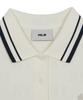 Emelbi Women'S Classic Monogram Tone-Tone Jacquard Collar Dress Ny (Ivory)