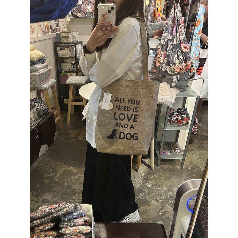 

[Оригинальные товары в наличии] Гонконгская маленькая холщовая сумка Petite, оригинальная тканевая сумка, сувенирный магазин, сопутствующая холщовая сумка Dog