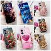 Clear For Redmi Note 13 5G Case Cover Cute Cat Fashion Flowers Luxury Funny Painted Soft TPU Phone Case 2312DRAABG 2312DRAABI