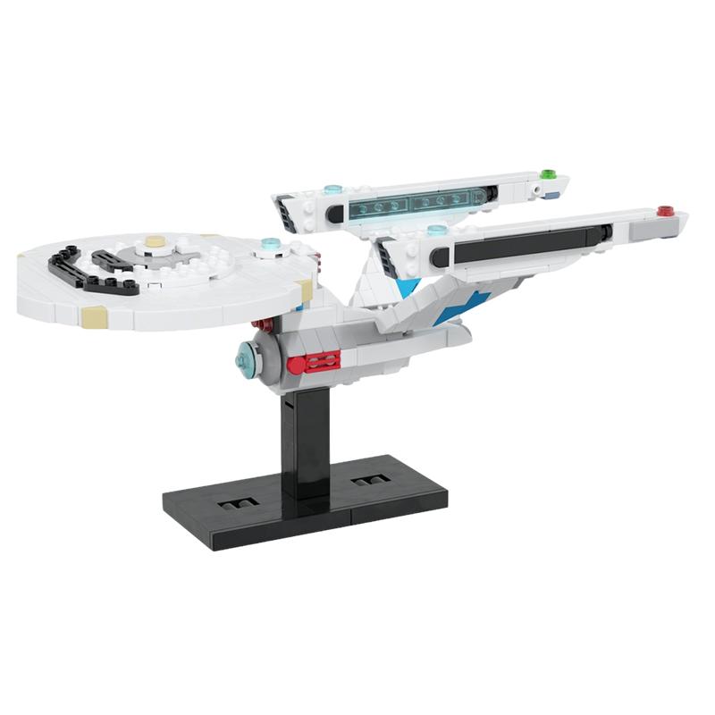 379PCS MOC Space Exploration Constitution Ii Class Model DIY Creative Assembly Building Blocks Display Birthday Gift Building