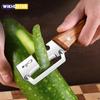 Y2k Stainless Steel Peeler with Wooden Handle for Peeling and Slicing Fruits and Vegetables Durable and Smooth Operation 2025