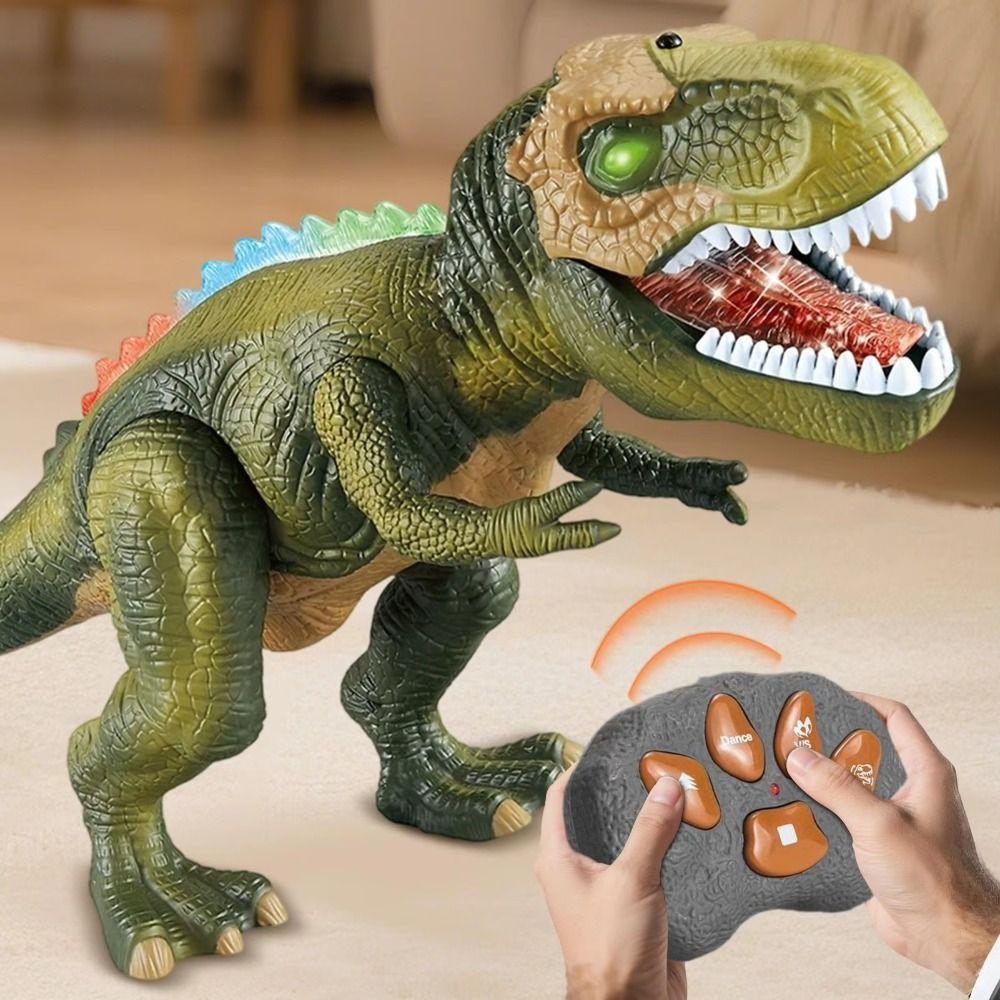 Plastic Remote Control Robot Toys Inertial Sliding Simulation T-Rex Toys Kids Toddlers Children
