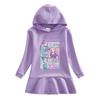 Vestito arcobaleno Cacciatore di demoni Kpop - Vestito da principessa plissettato con cappuccio a maniche lunghe per bambina per primavera e autunno