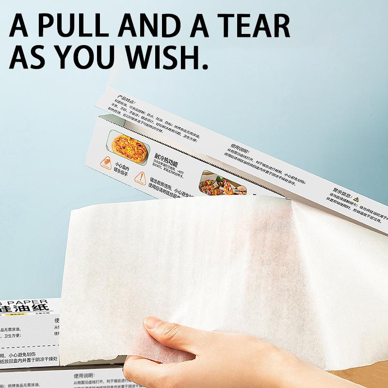 Niebielony papier pergaminowy do pieczenia Papier pergaminowy nieprzywierający do pieczenia, gotowania, grillowania, smażenia na powietrzu i gotowania na parze