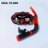 Oulylan Diving Goggles Swimming Tube Set Scuba Snorkel Diving Mask Snorkeling Goggles Swimming Water Sports Equipment Adult