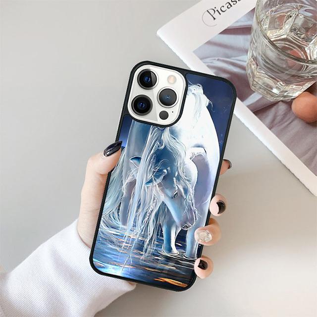 Horse Animal Paint Drawing Phone Case Cover For iPhone 17 Air 15 16 14 13 12 Pro Max 11 Pro Max Plus Coque Shell