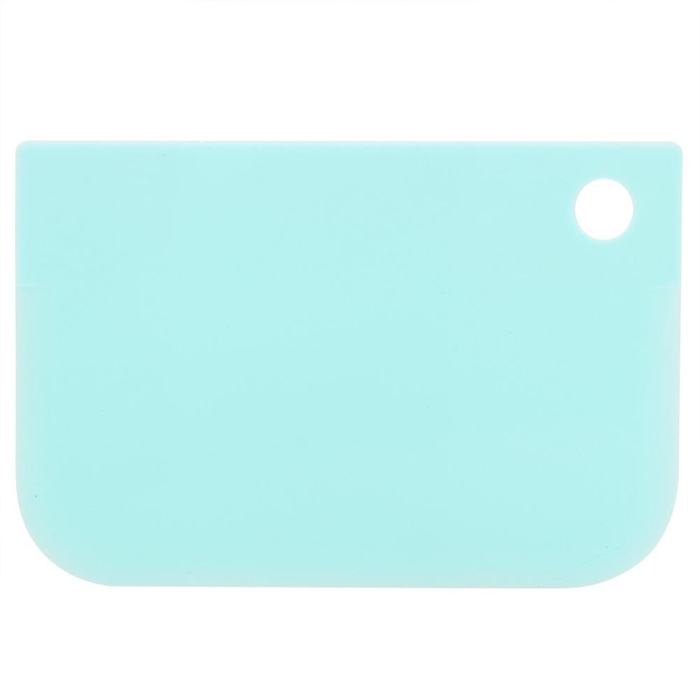 3Pcs Baking Scrapers Cream Spatulas Pastry Tools Soft Pastry Scraper Kitchen (Blue)