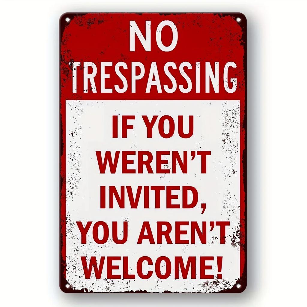 Exclusive Vintage 3D “Beware” Metal Sign - Premium Quality Metal with Eye - Catching 3D Design, Ideal Wall