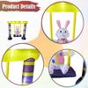 Easter Inflatable Swinging Bunny Outdoor Decoration for Festival Lawn Garden
