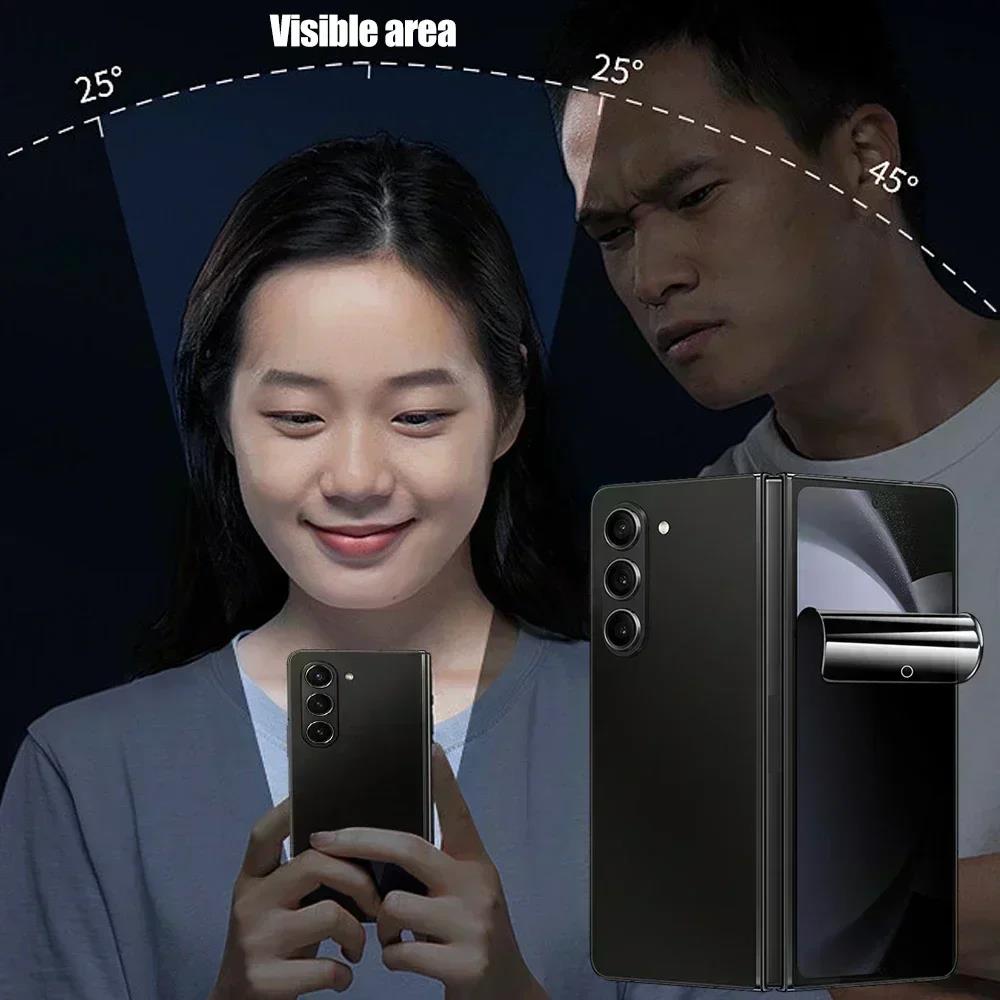 Soft Privacy Hydrogel Film For Samsung Galaxy Z Fold 8 7 6 5 4 Anti-spy Protective Screen Protector For Z Fold 3 Film2