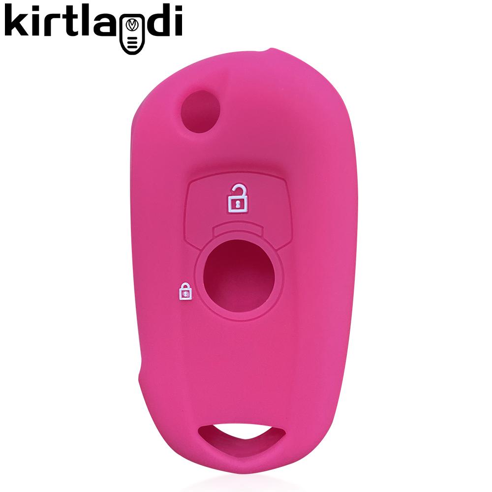 Silicone Key Case Remote Skin Car Key Cover for Opel Vauxhall Astra K Corsa E 2015-2019 2 Button Key Holder Keychain Accessories