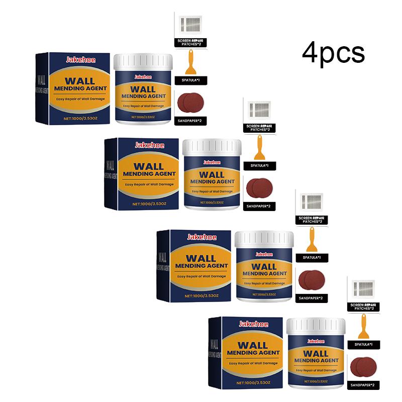 JAKEHOE Wall Repair Paste Kit Wall Hole Peeling Home Patching Paste Cracked Nail Eye Wall Paint Kit