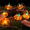 3D Pumpkin Light Hanging Halloween LED String Light Pumpkin Lantern String  Saints' Day
