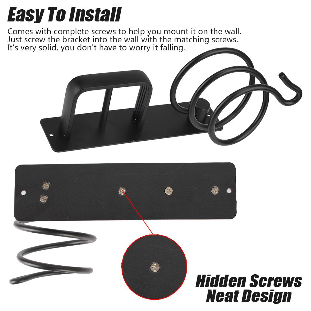 Haarglätterhalter, Aufbewahrungsregal, Badezimmerregal, Aufbewahrungszubehör, Haartrocknerhalter, Regal, Organizer, Wandmontage, Platz aus Aluminium