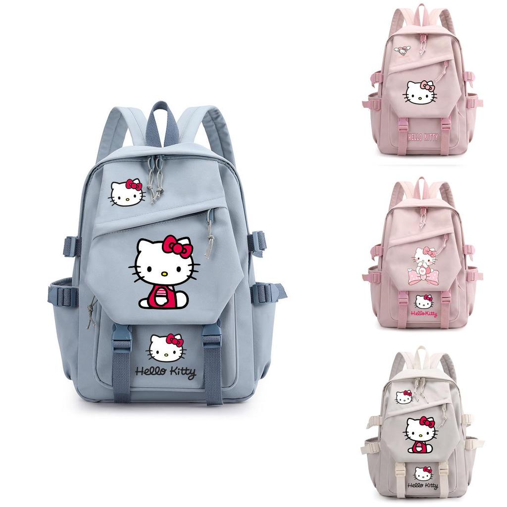 Hello Kitty Schulrucksack Für Mittelstufe Und Oberstufe Modisch Cartoon Nylon