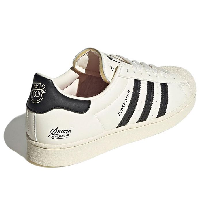 André Saraiva x adidas Superstar Kriedovo biela Čierna Unisex Tenisky Základná čierna GZ2203