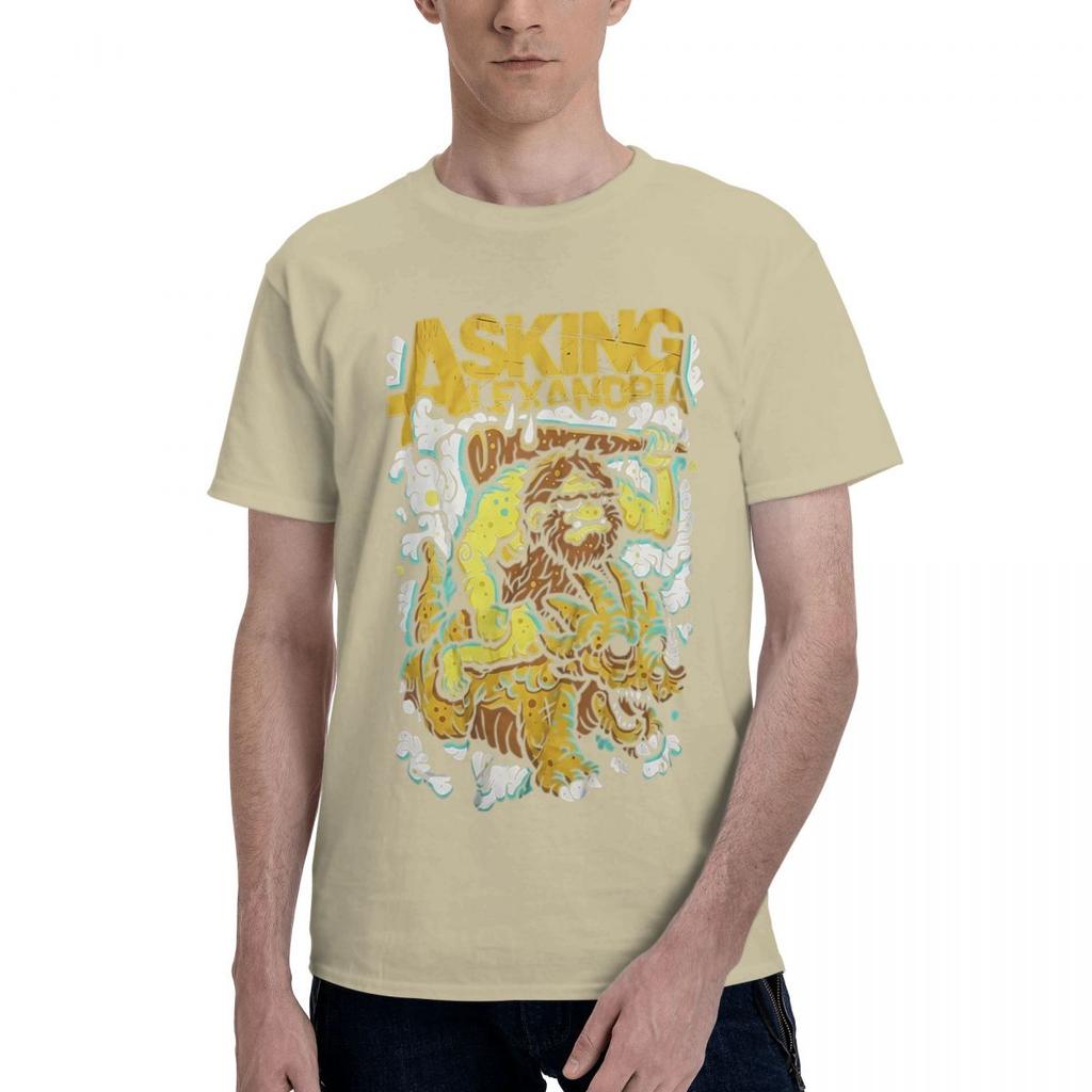 Asking Alexandria 100 Cotton Casual Breathable Confortable Kawaii Funny TShirt For Men Men TShirt