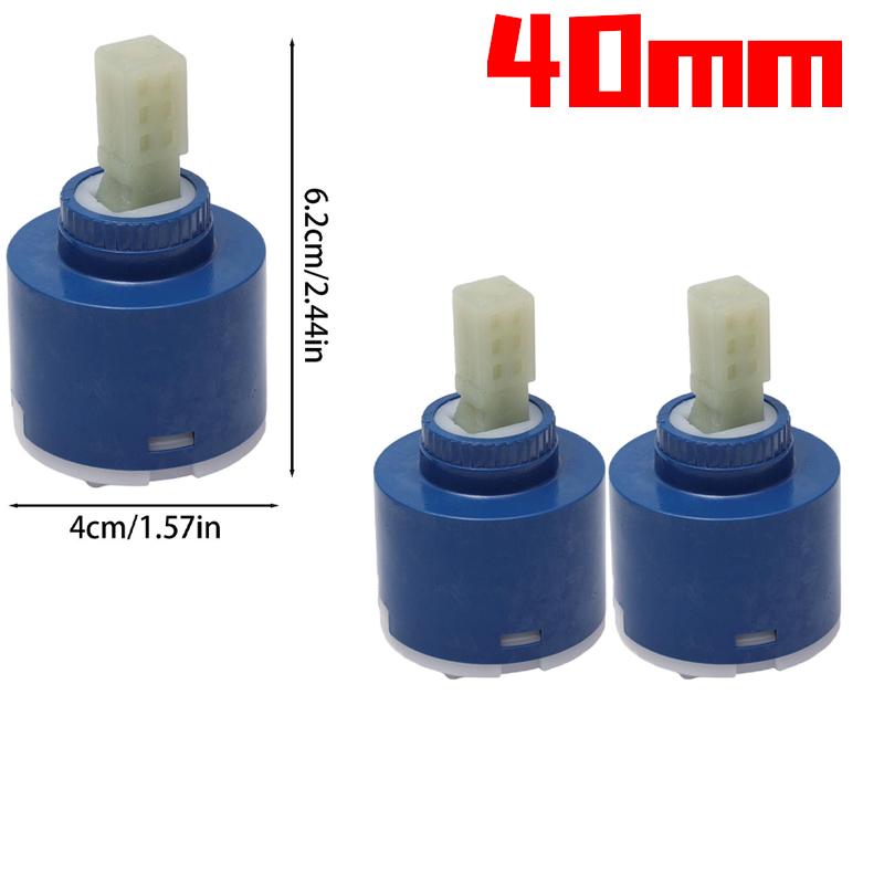 35/40mm Ceramic Disc Cartridge Bathroom Faucet Cartridges Replacement Parts Water Mixing Valve Faucet Cartridge Switch Accessory
