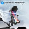 Motorcycle Mobile Phone Holder Shock-Absorbing Anti-Skid 360° Universal Ball-Head Rotating Six-Claw Silica-Fixed Bracket