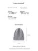 Kids' Medium/Large College Style Cashmere Wool Hat - Diamond Pattern, Solid Color, Autumn/Winter Warm Heavy Knit