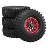 1/10 Scale Climbing Toy Car | 1.9" Aluminum Beadlock Wheel Hub | 114mm Foam Gravel Tires