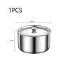 1/3/5PCS Stainless Steel Steamed Egg Bowl Ramen Rice Fruit Salad Stew Bowls With Lids Soup Cup Food Container Kitchen Tableware&