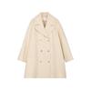 LESS Women's Mid-Length Wool Blend Coat