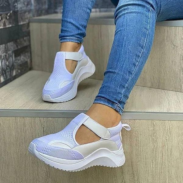 Zapatillas de moda para mujer Zapatillas de running Zapatillas deportivas  transpirables Zapatillas de malla Al aire libre Casual Flats Shoes comprar  a buen precio — entrega gratuita, reseñas reales con fotos — Joom