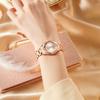 Fashion Brand Fashion Steel Belt Waterproof Women'S Watch New Small Fresh Diamond Butterfly Buckle Quartz Watch Women