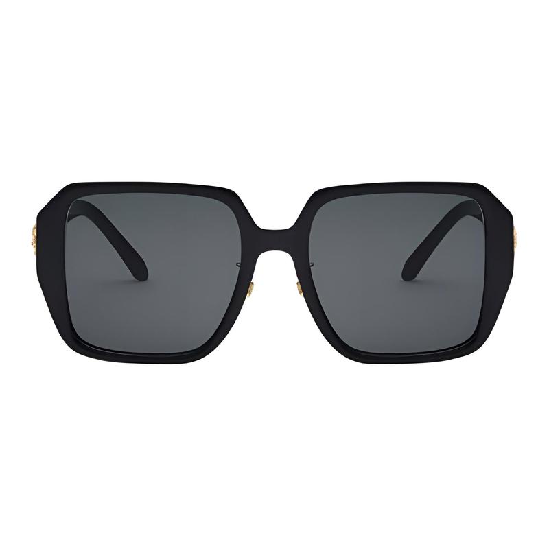 Versace Logo Details Nylon Fiber Square Sunglasses Women Black 14247637 O4472D-OGB18756-Black F
