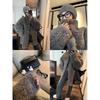 Mid-length Fur One-piece Coat Women's Winter Loose Lamb Wool Coat Fur Collar