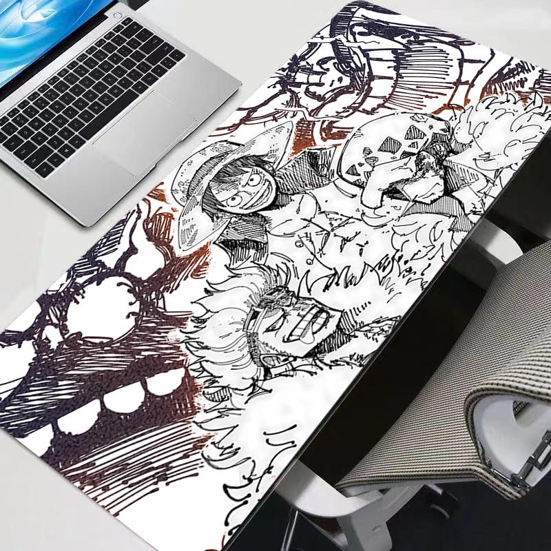 Mouse Pad One Piece Anime Durable Gaming Accessories Mousepad Gamer Pc Completo Computer Keyboard Desk Mat Varmilo Table