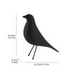 Nordic Style Bird Resin Statue, Modern Minimalist Sculpture Decorative Ornament for Bedroom Living Room Study Office