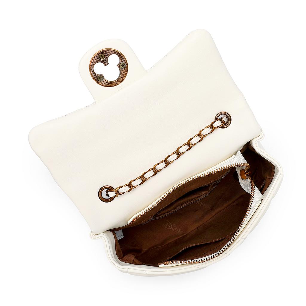 New Disney Mickey Series PU Shoulder Bag Crossbody Bag Women's Black/White BMK-71424M