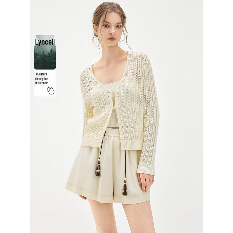 

ELLE Lyocell Tencel Knitted Cardigan M