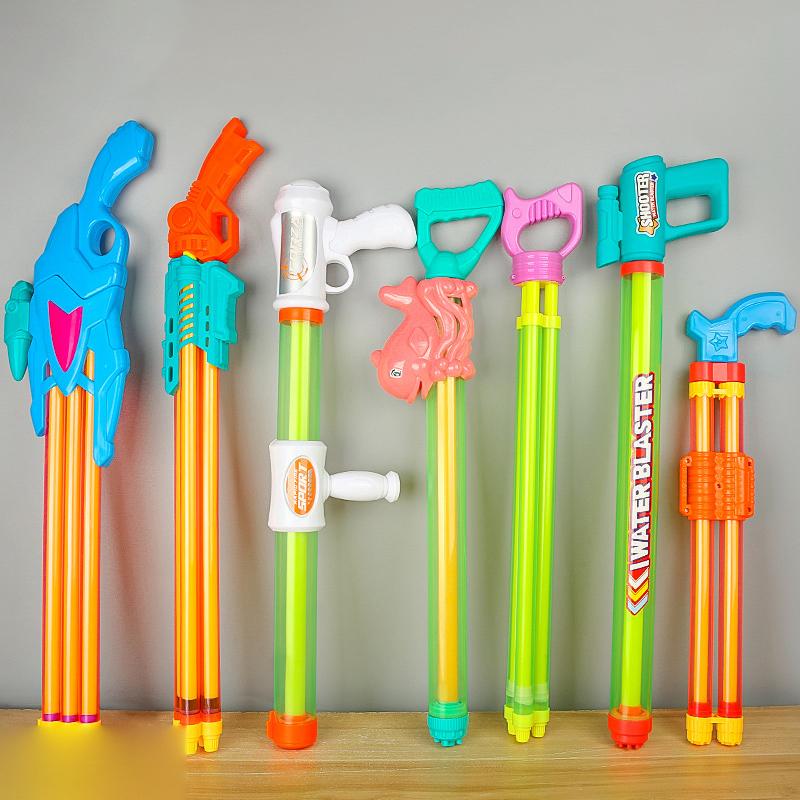 Water Gun Toys Pull Type Large Capacity Originality Children'S Manual Toys Gun High Speed Water Spray Gun Summer Beach