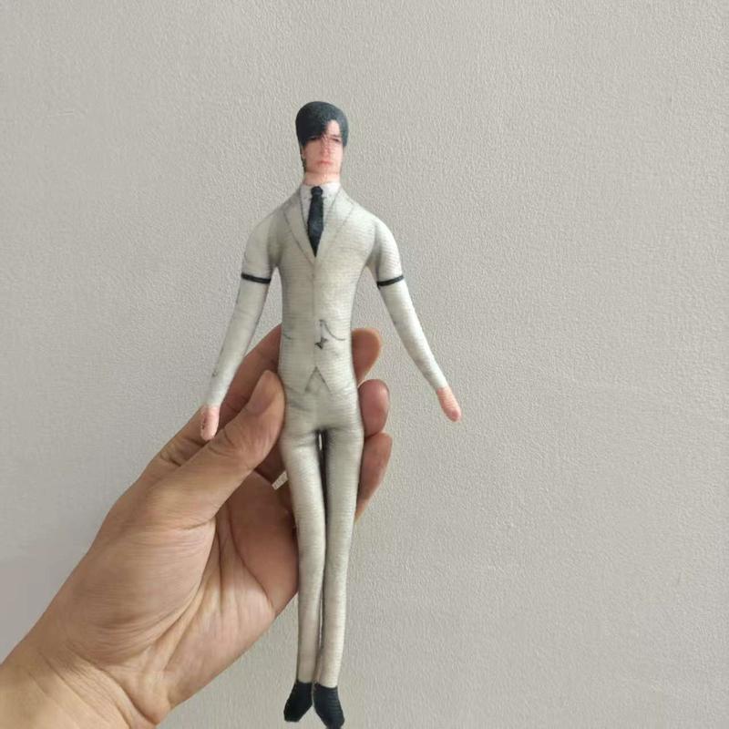 Costume Play Figure Love And Deepspace Lemurian Sea God Wire Skeleton Figure Slender Twistable Animation Design Plush-Filled Figures Present