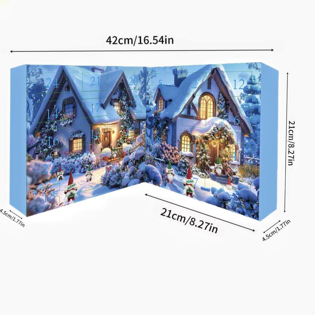 Christmas Gnome Holidays Advent Calendar Gnome Dolls with Surprise Toys 24 Days Xmas Countdown Calendar for Kids Boys Girls