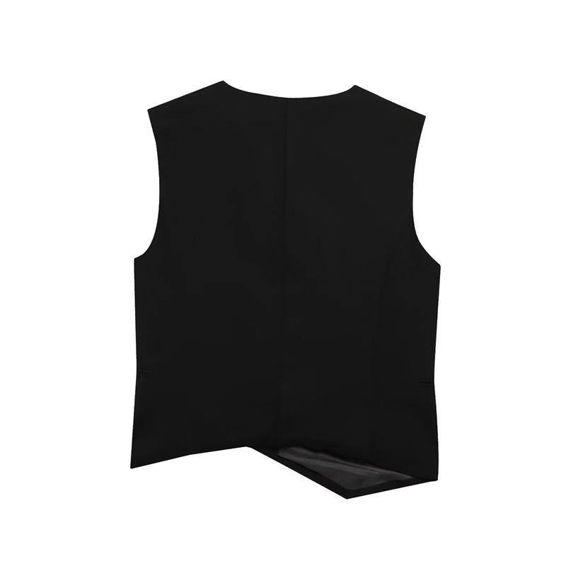 Women's Classic Asymmetrical V-Neck Vest
