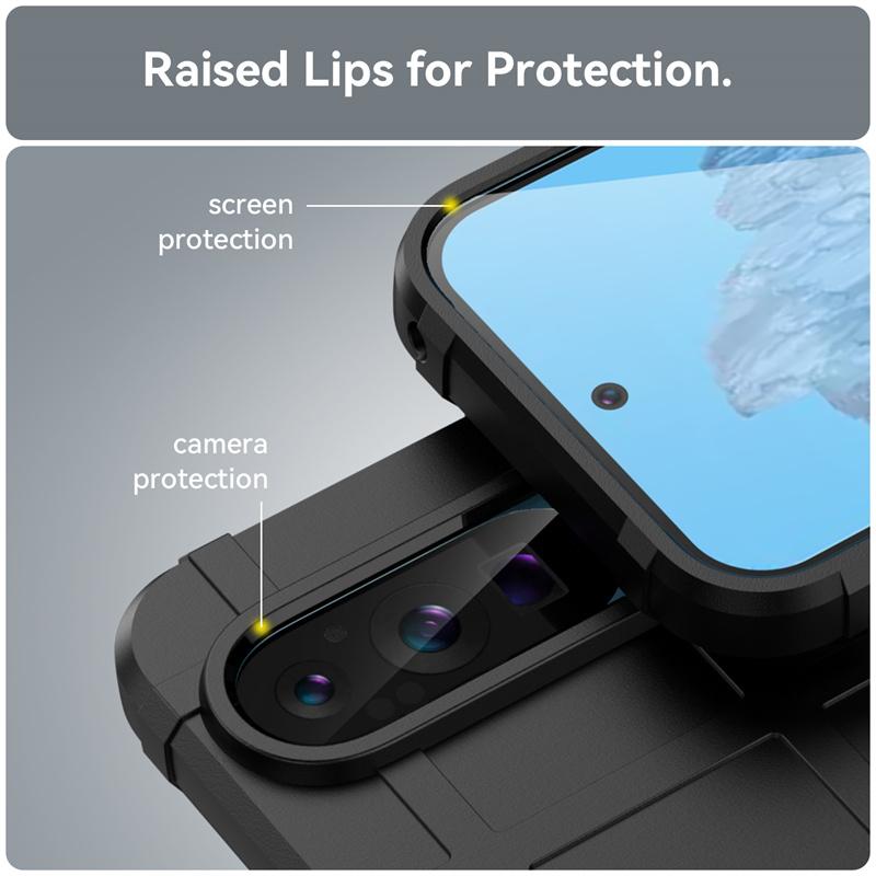 Shockproof Rugged Shield Matte TPU Case for Google Pixel 9 Pro XL 8A 7A 6A 8 7 6 Pro Protective Cover Fundas Coque Capa