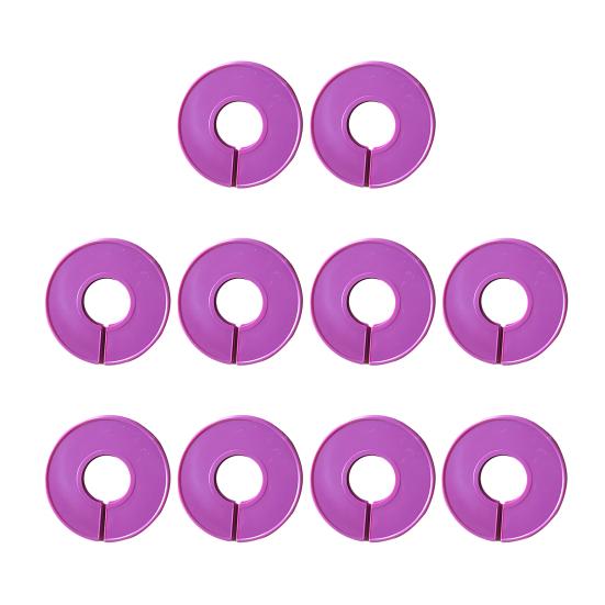 10Pcs Closet Divider Reusable Smooth Surface Plastic Round Clothing Size Hanger Dividers Household Supplies