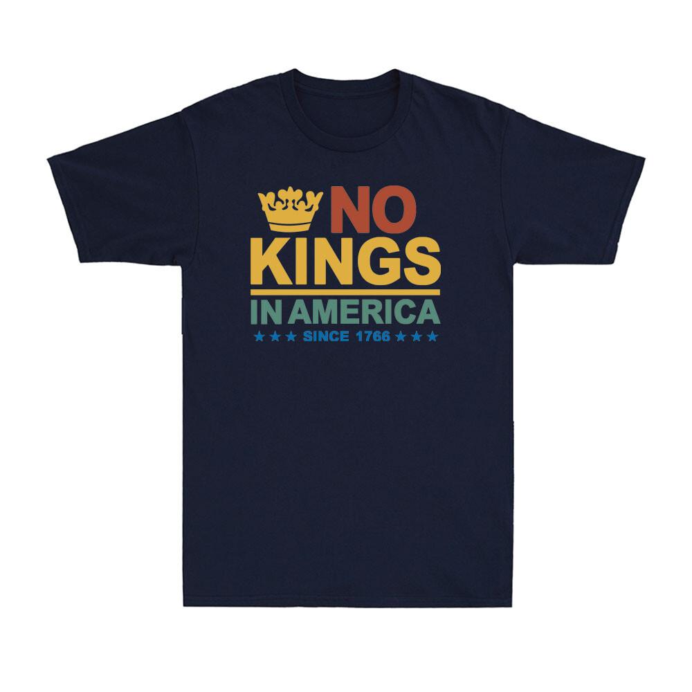 No Kings In America Democracy No Kings Funny Political Joke Unisexs Tshirt