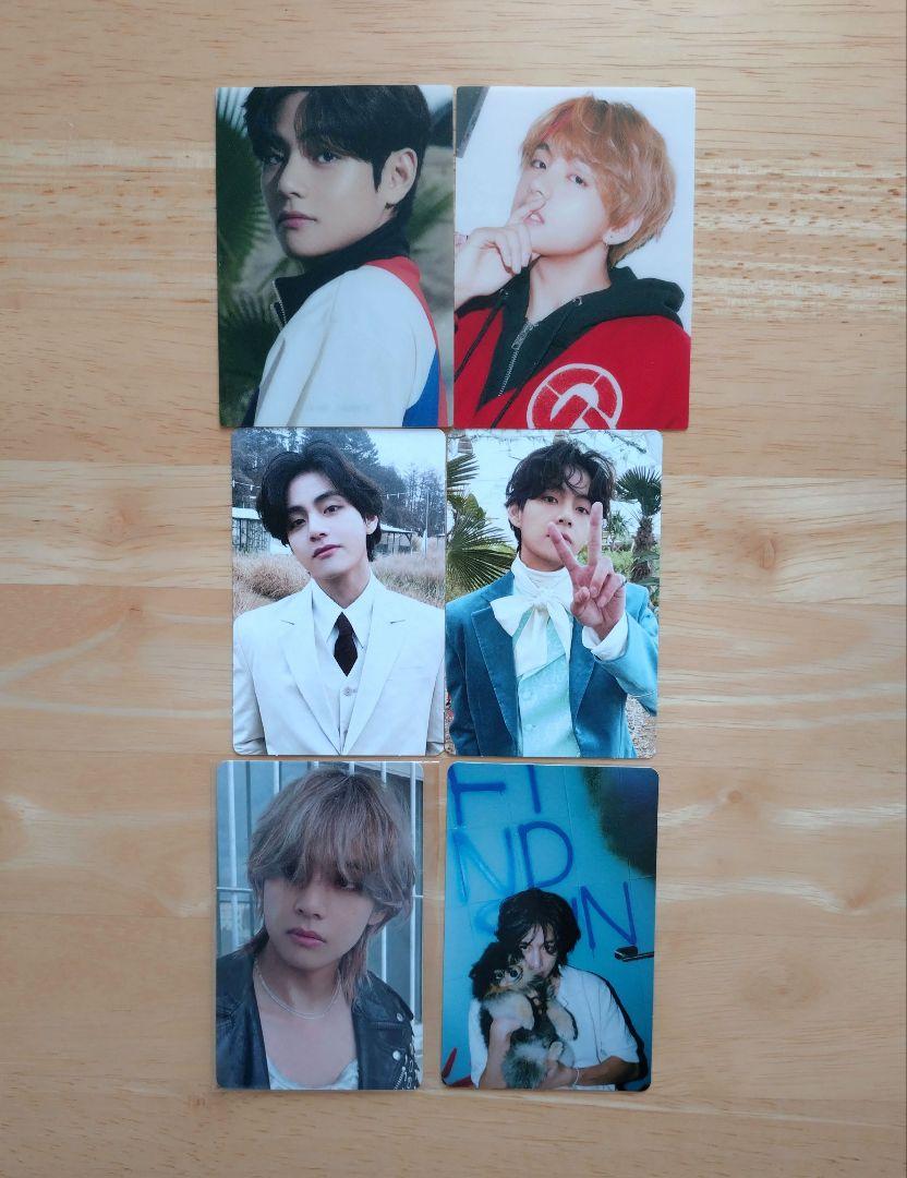 

[USED] BTS V Taehyung trading cards (6 cards)