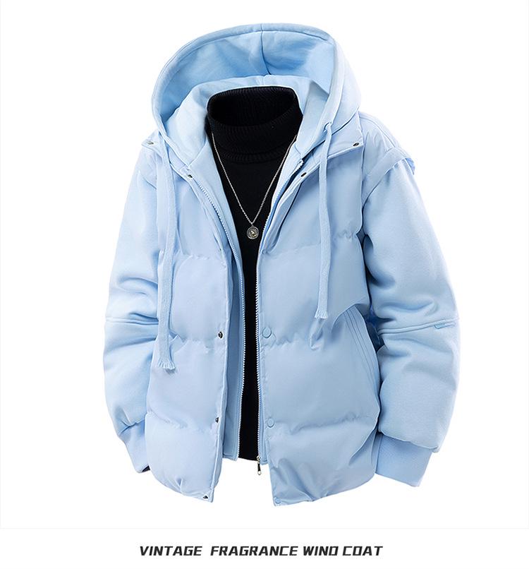 Unisex Thickened Cotton Hooded Jacket - Trendy, Warm, and Versatile Winter Outerwear