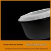 Food Grade Disposable Round Takeout Container - 4880ml, 60 Sets