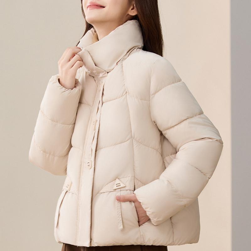 Dámské zimní parky Stojáček Volné Teplé kabáty Silné dámské bundy