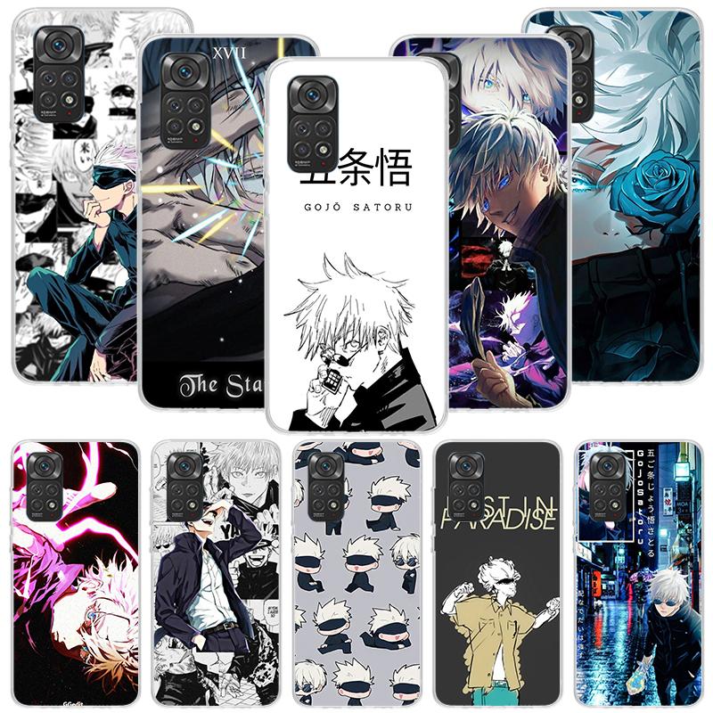 JujuKaisen Gojo Satoru Phone Case For Xiaomi Redmi Note 15 14 13 12S 12 Pro Plus 11S 11E 11 11T 10S 10 Art Soft Pattern Cover Re